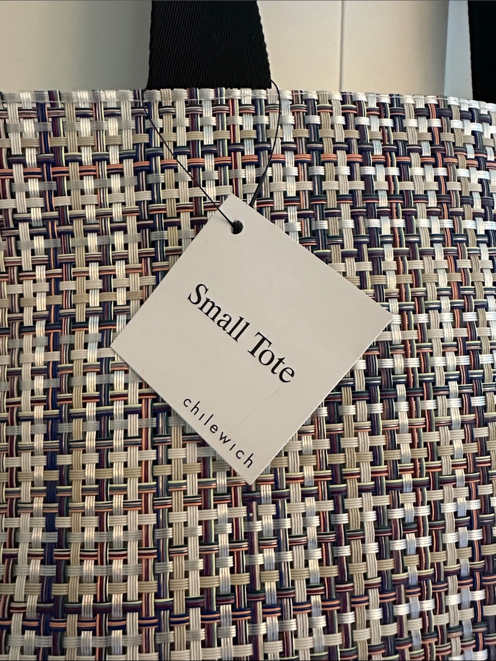NWT CHILEWICH BASKETWEAVE BON BON SMALL TOTE - Picture 2 of 5